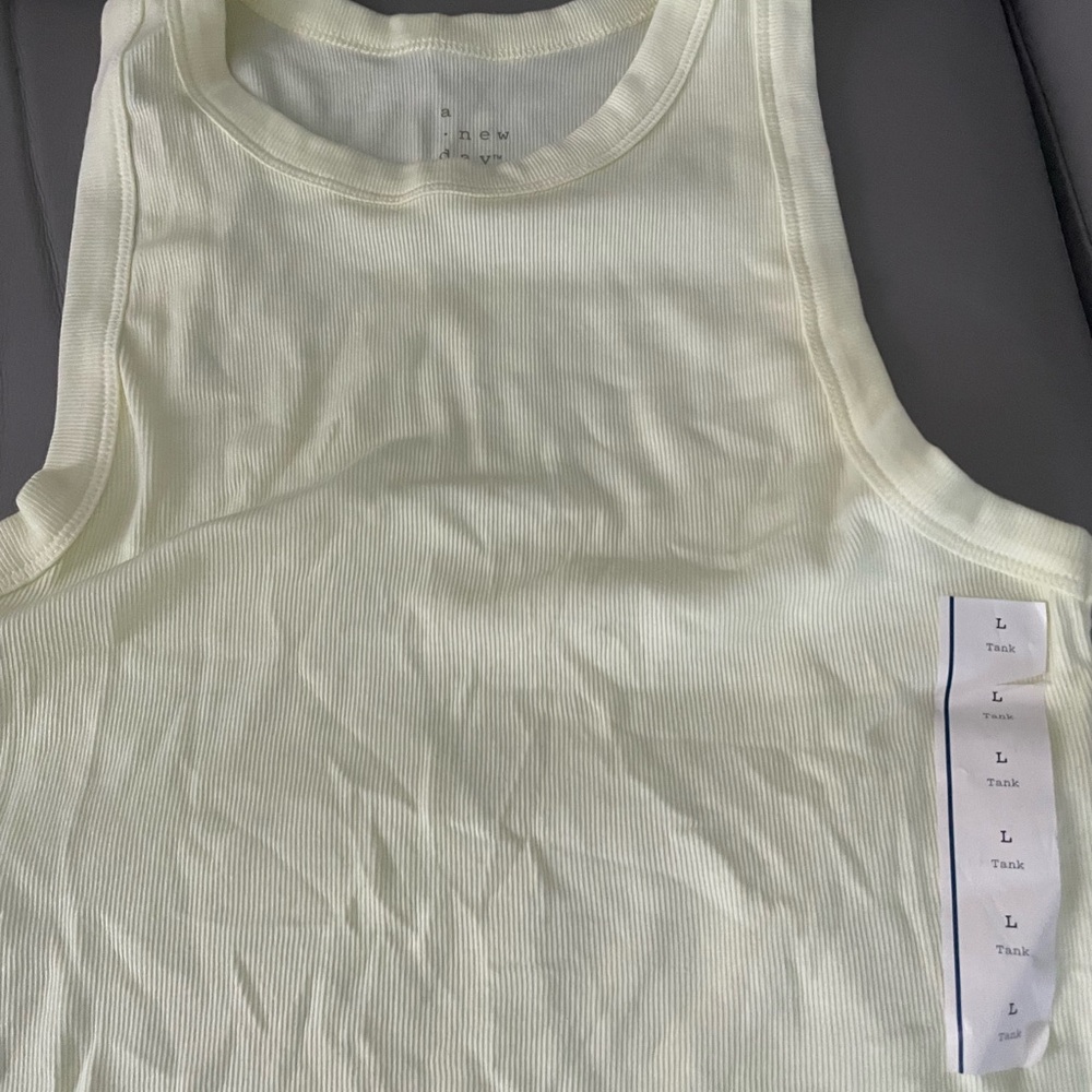 a new day Light Cream Kids Tank Top